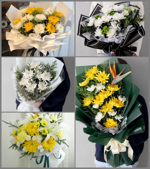 山东青岛平度市店子镇南城戈庄村白事花束代送